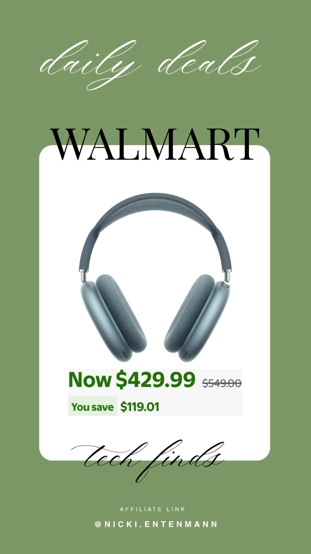 Cinema-grade sound meets daily comfort with AirPods Max: high-fidelity driver, active noise cancellation, spatial audio and plush fit that make music, movies and calls feel indulgent and precise every single day. #airpodsmax #apple #airpods #headphones #spatialaudio #activenoisecancellation #highfidelity #audiophile #wirelessheadphones #techgadgets.
 

 #LTKCyberWeek #LTKGiftGuide #LTKHome