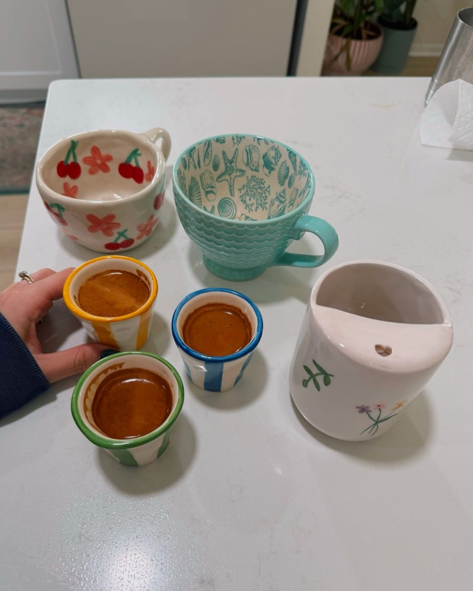 the coffee set up☕️ this espresso cup set is my favorite!! the colors are so cute🌈 

coffee mug, espresso cup, kitchen

#LTKFindsUnder100 #LTKGiftGuide #LTKHome