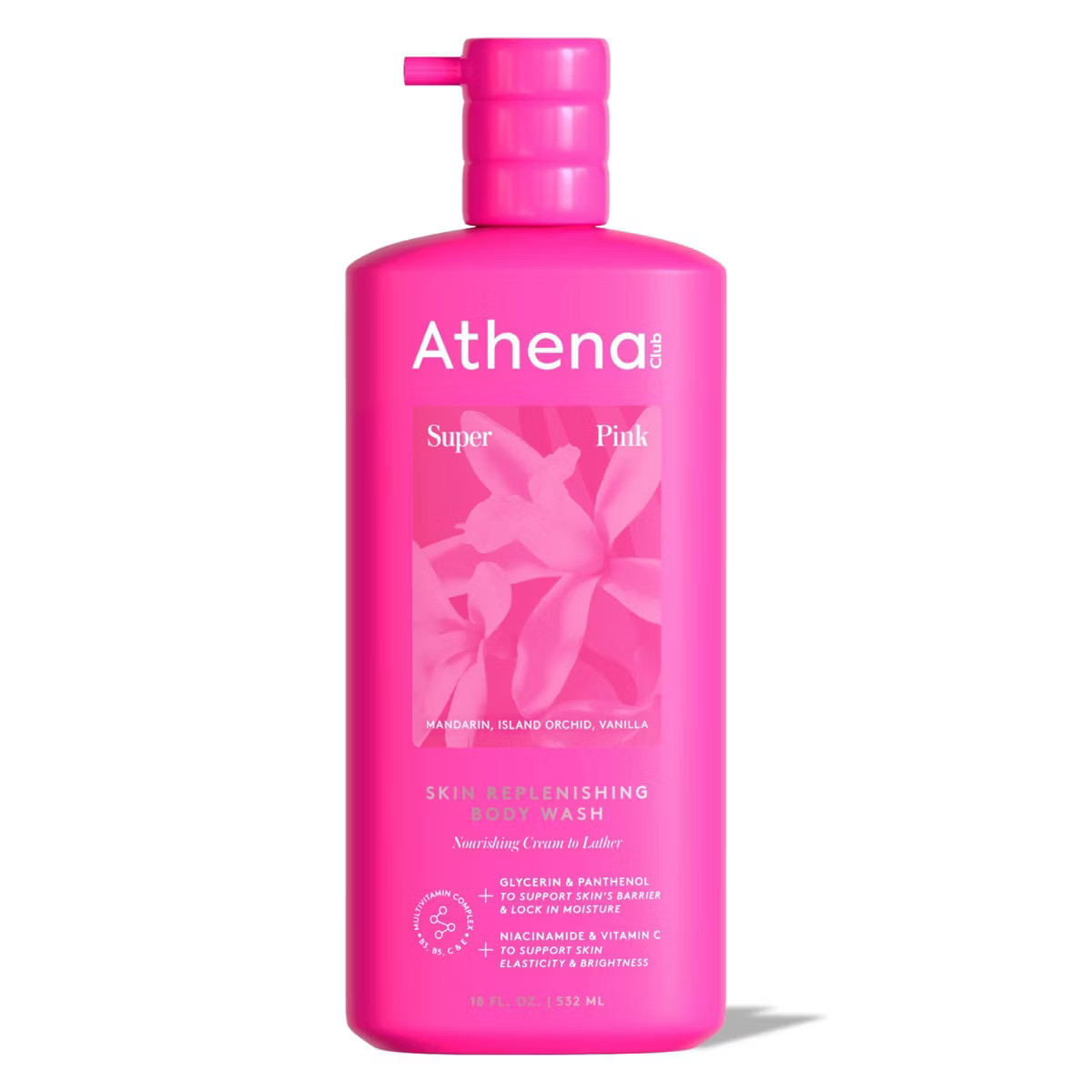 Athena Club Skin Replenishing Body Wash - Super Pink - 18 fl oz | Target