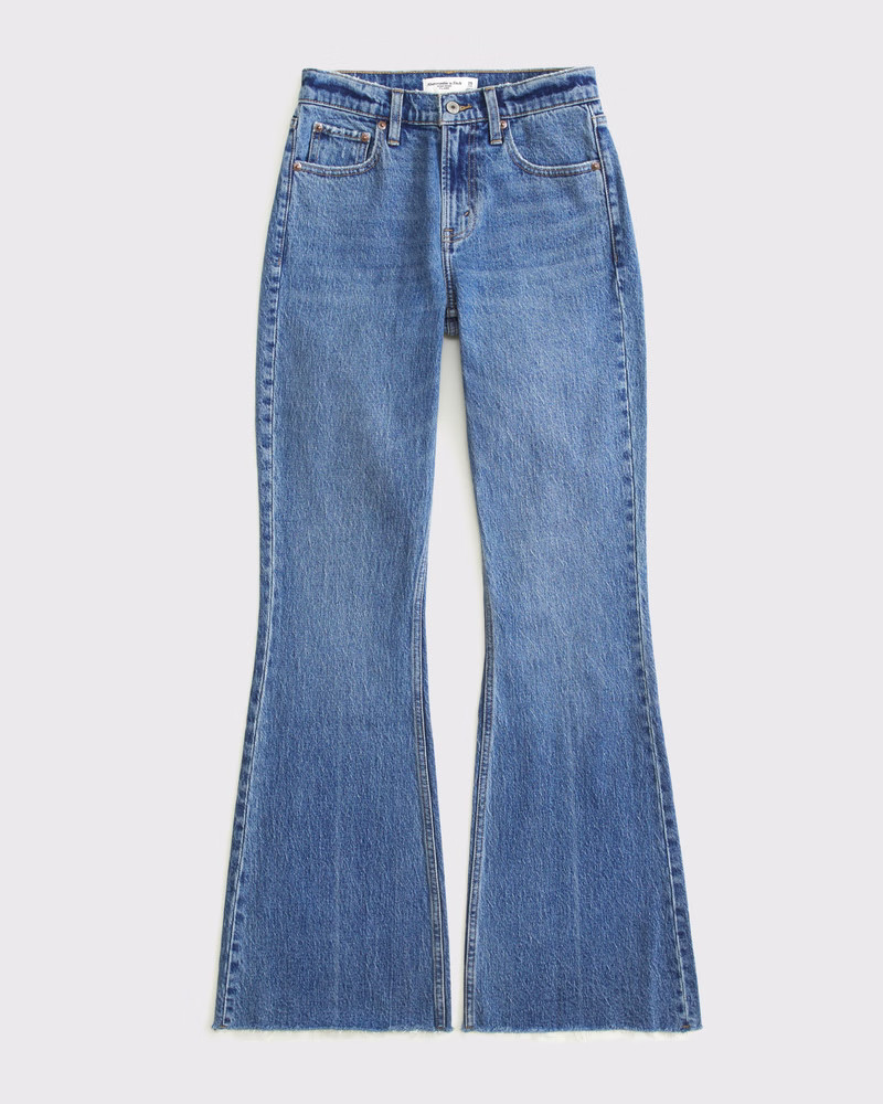 Curve Love High Rise Flare Jean | Abercrombie & Fitch (US)