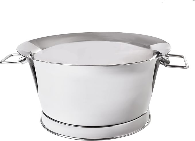 Sol Living Beverage Tub Large Drink Bucket with Handles Stainless Steel Bottle Cooler Double Wall... | Amazon (US)