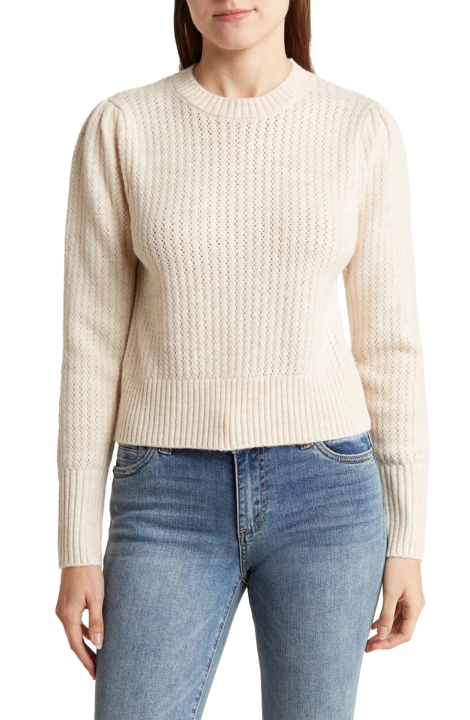 Texture Crewneck Sweater | Nordstrom Rack