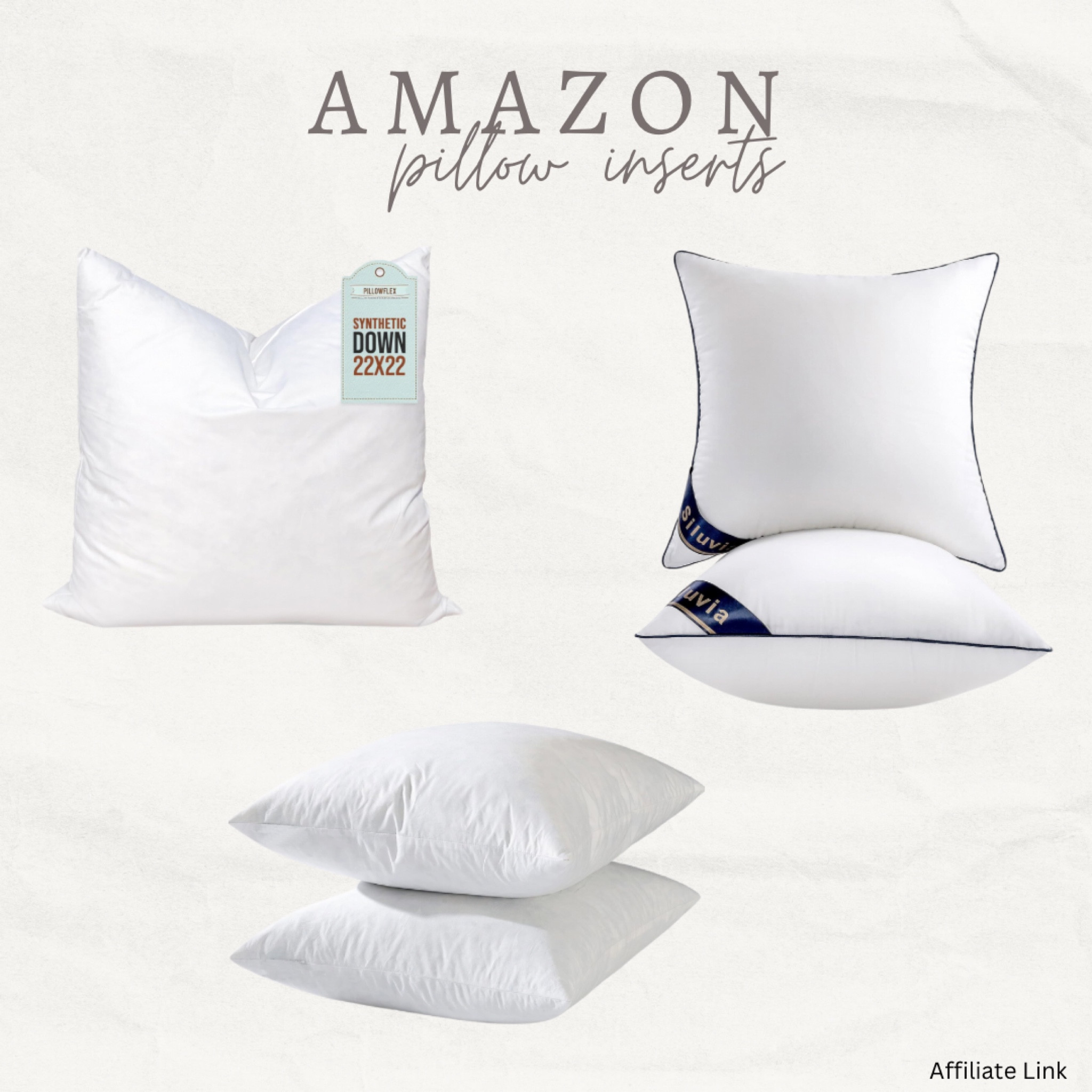 Amazon pillow inserts that I recommend! 

#LTKFindsUnder50 #LTKHome