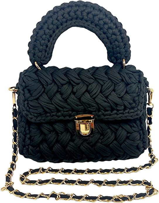 Trendy Summer Woven Crossbody Bag for Women- Handmade to wear as Clutch, Top Handle, or Shoulder ... | Amazon (US)