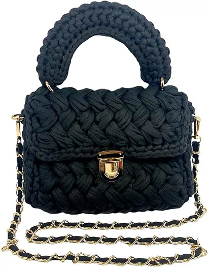 Source PU Vegan Leather Daisy Rose Checkered Tote Shoulder Handbag