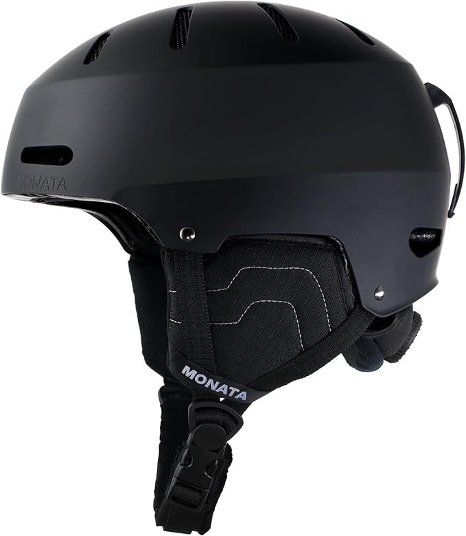 MONATA Ski Helmet Snowboard Helmet, Dial Fit, Goggles Compatible, Ear Pads, Dual Certified Helmet... | Amazon (US)