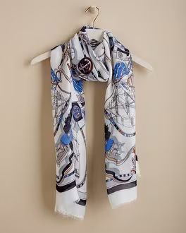 Nautical Print Oblong Scarf | Chico's
