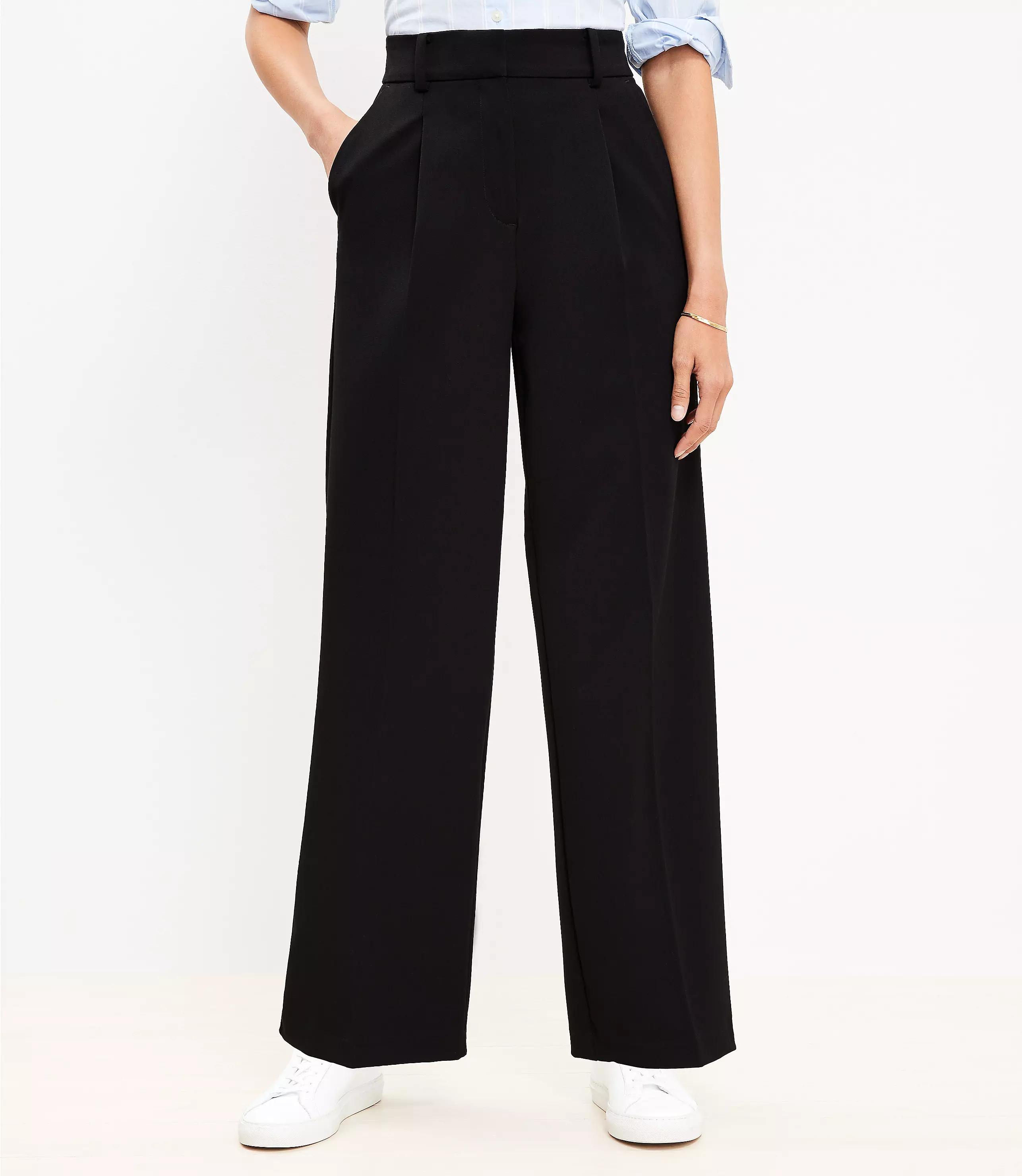 Petite Peyton Trouser Pants in Bi-Stretch | LOFT