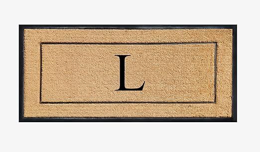 A1HC Natural Coir & Rubber Large Monogrammed Door Mat 30x60 Inches Thick Durable Doormats for Ent... | Amazon (US)