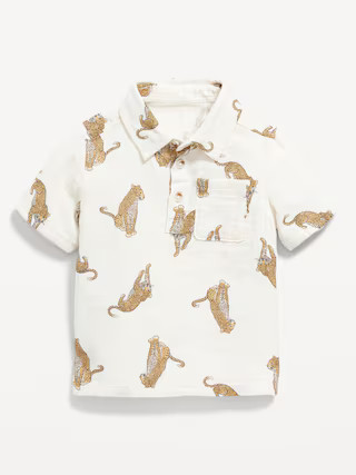 Printed Double-Weave Pocket Polo Shirt for Toddler Boys | Old Navy (US)