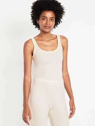Cozy Waffle Pajama Tank Top | Old Navy (US)