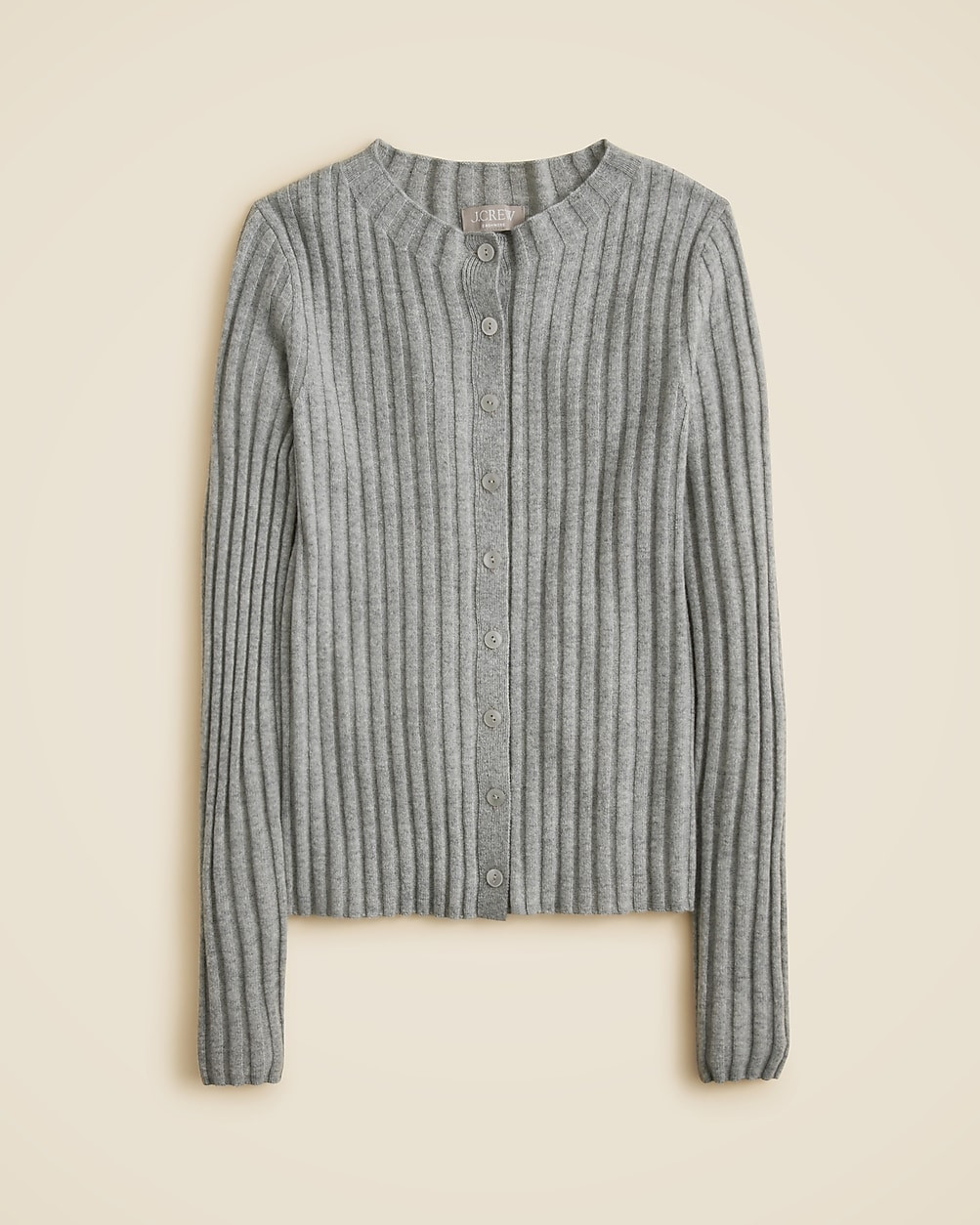 Wide-rib cashmere cardigan | J. Crew US