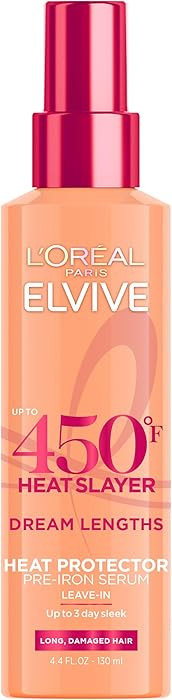 L'Oreal Paris Elvive Dream Lengths Heat Slayer Pre-Iron Spray Leave-In, 4.4 Ounce | Amazon (US)