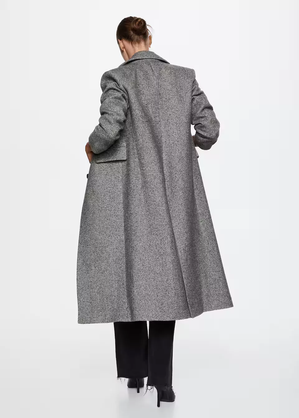 Herringbone Leather Long Coat - Ready-to-Wear 1AC2UK