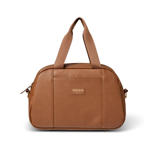 Igloo 15 Can Luxe Satchel Soft Cooler Bag, Cognac Brown | Walmart (US)