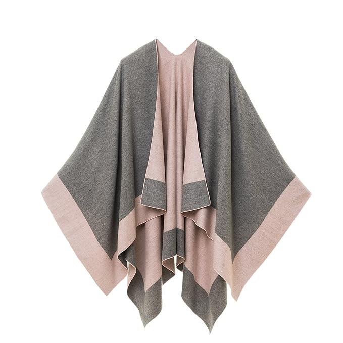 Cardigan Poncho Cape: Women Elegant Cardigan Shawl Wrap Sweater for Fall Winter | Amazon (US)