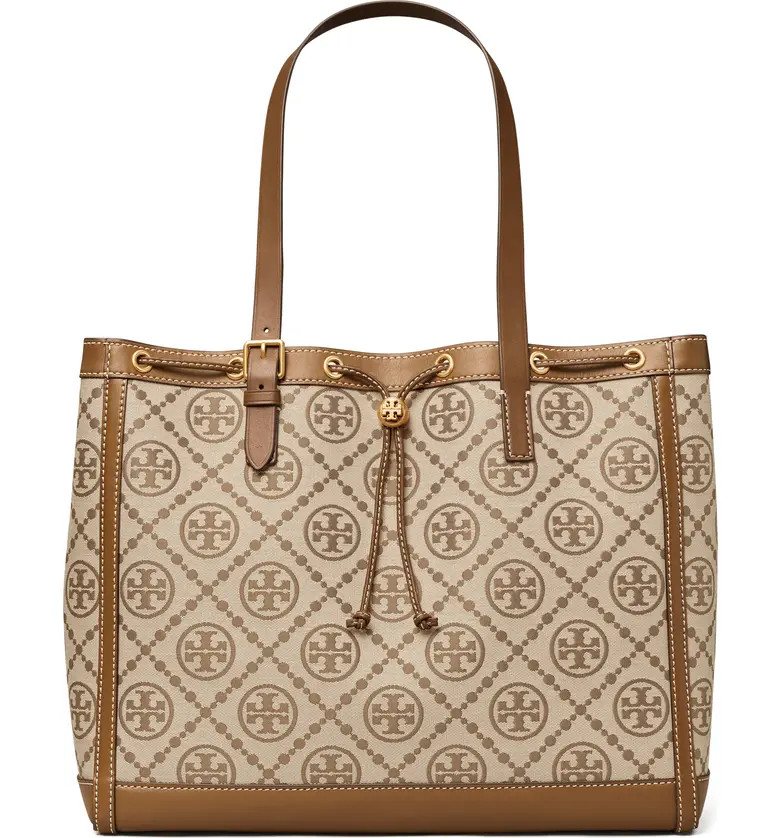 T Monogram Jacquard Large Tote | Nordstrom
