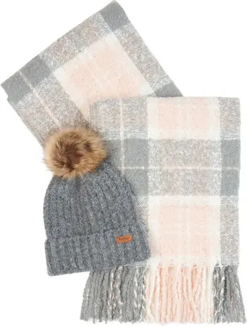 Saltburn Faux Fur Beanie & Scarf Set | Nordstrom