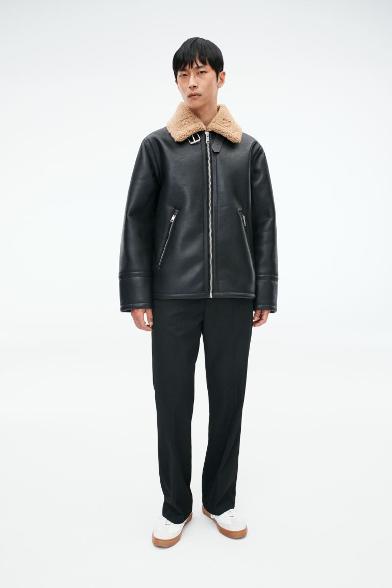 Regular Fit Teddy-lined Jacket | H&M (US + CA)