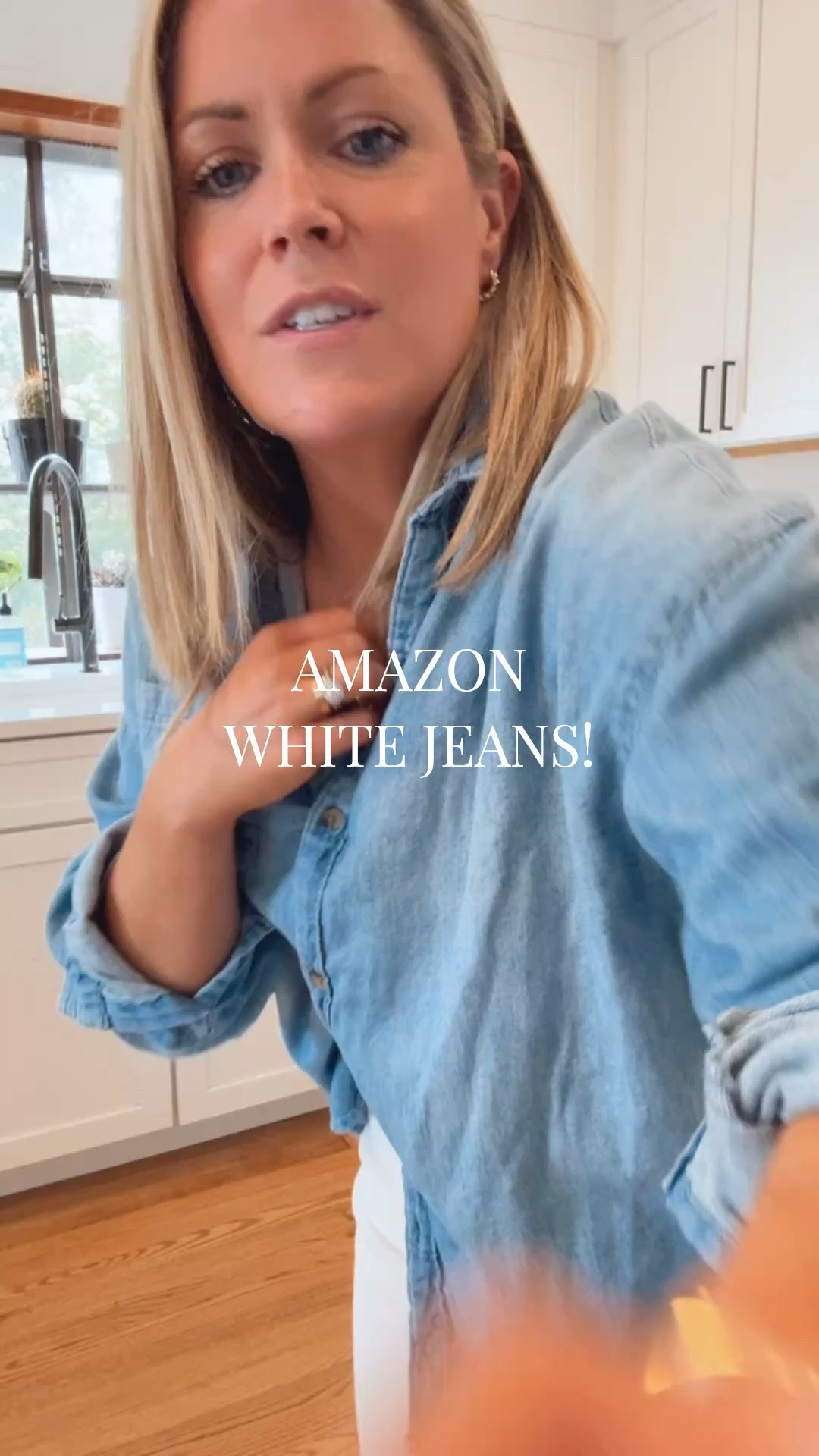 Amazon White Jeans for spring & summer! Love the wide leg, cuffed ankle style, stretchy denim, petite friendly! Wearing a 4.

#LTKootd #LTKPetite #LTKSeasonal