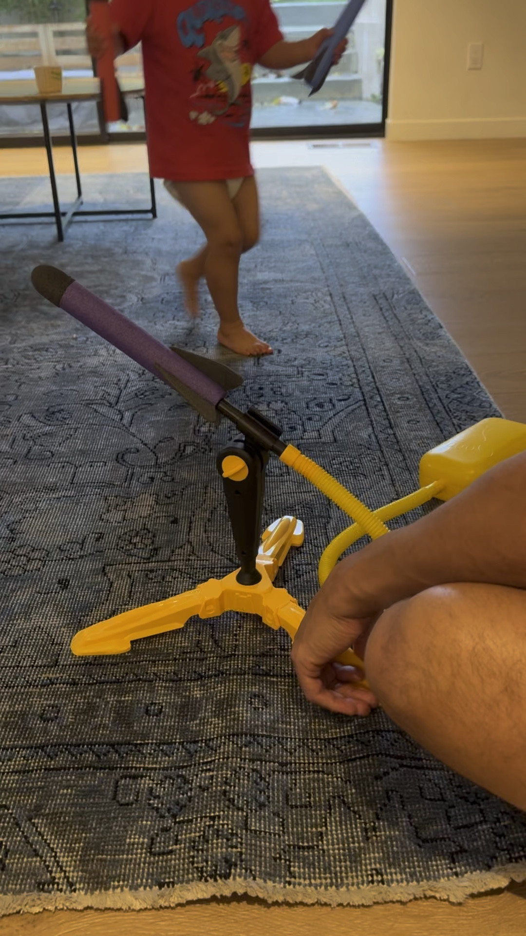 Our toddler loves this rocket toy with the foot press launcher. The rockets are made of foam, so we use them indoors and don’t have to worry about them destructing anything or anyone. Ha! 

#LTKBaby #LTKFamily #LTKKids