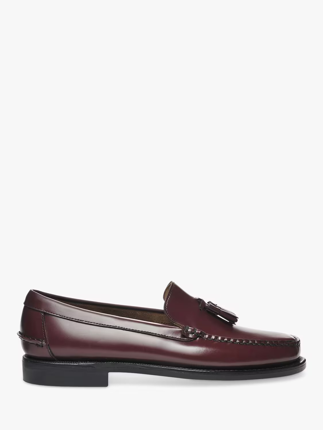 Sebago Classic Will Leather Loafers, Garnet | John Lewis (UK)