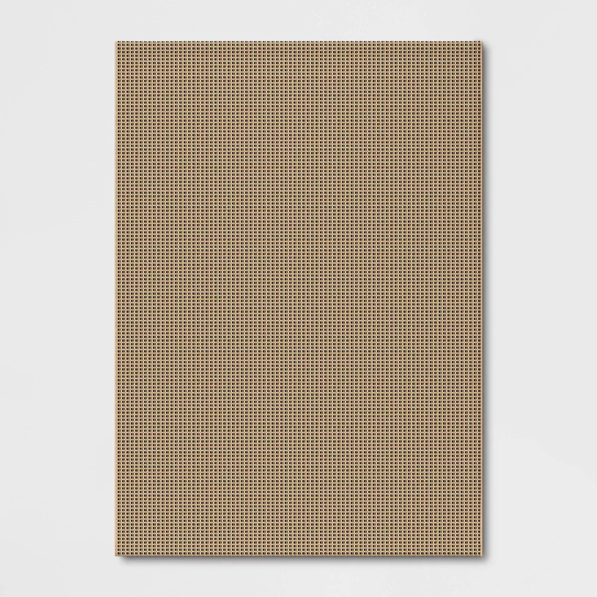 Outdoor Rug Micro Grid Black/Beige - Threshold™ | Target