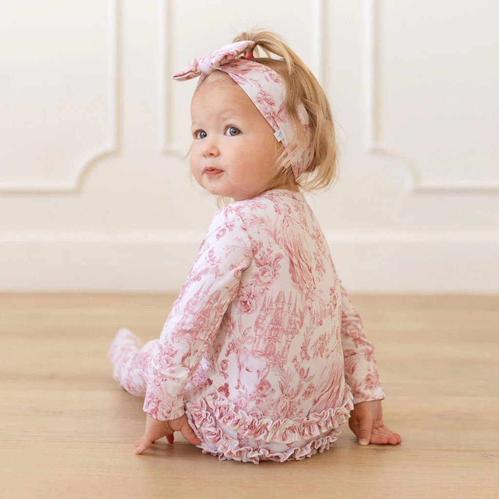 Antoinette Footie Ruffled Zippered One Piece | Posh Peanut