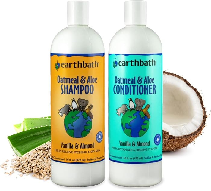 earthbath, Oatmeal & Aloe Dog Shampoo and Conditioner - Oatmeal Shampoo for Dogs, Itchy, Dry Skin... | Amazon (US)
