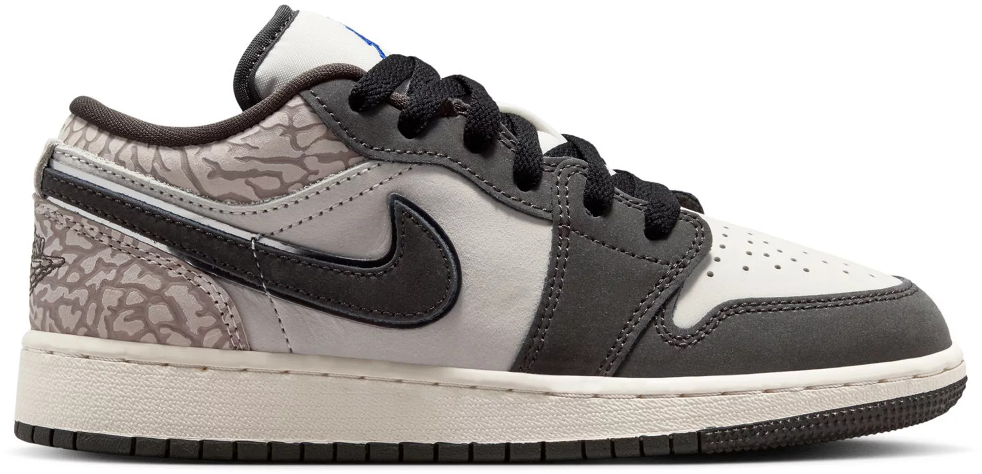 Jordan Kids' Grade School Air Jordan 1 Low Basketball Shoes, Size 7, Sail/Infrared/Deep Pewter/Gamma Grey | DICK'S Sporting Goods