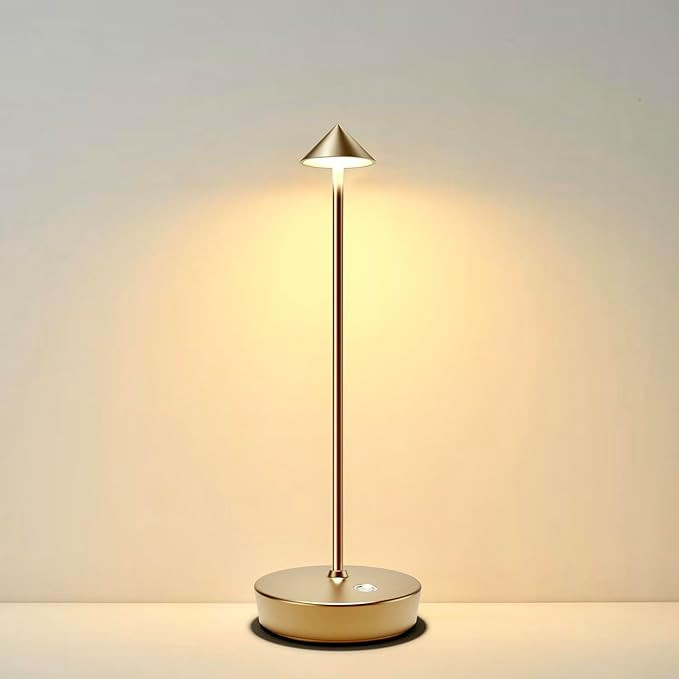 Rechargeable Cordless Table Lamp, 6000mAh LED Battery Operated Desk Lamp Touch 3 Color Stepless D... | Amazon (US)