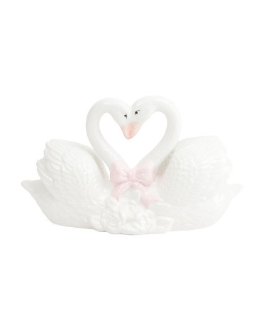 13.5x8 Ceramic Swan Couple | TJ Maxx