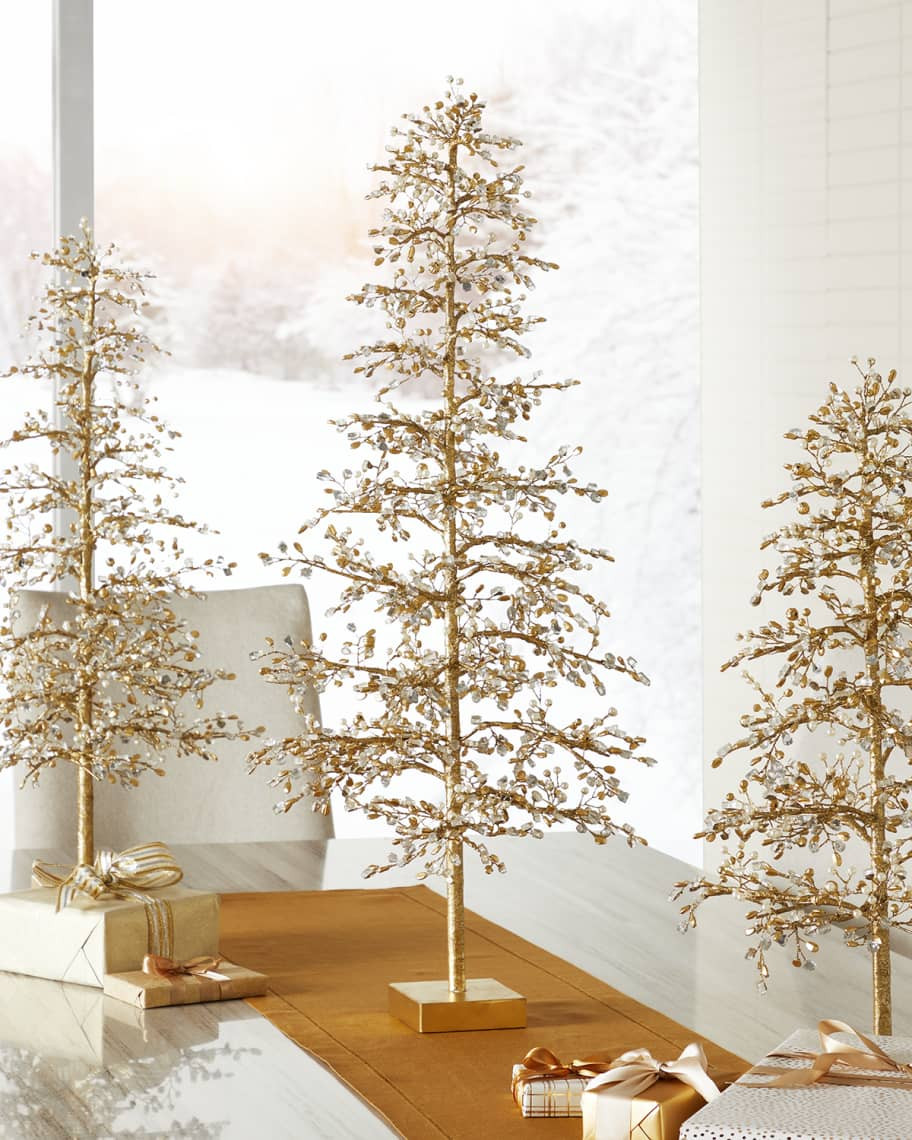 Neiman Marcus 37" Gold Christmas Tree Decoration | Neiman Marcus