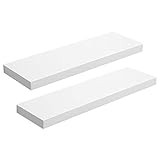 VASAGLE Floating Shelf Set of 2, Wall Shelf 23.6 Inch, Hanging Shelves Wall Mounted, for Photos, Dec | Amazon (US)