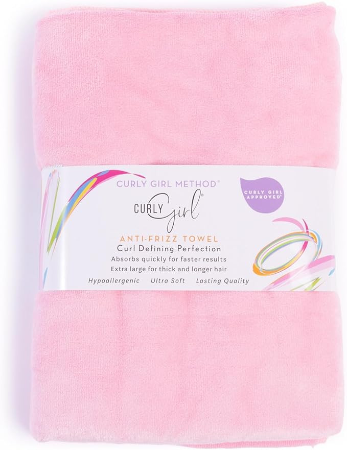 Curly Girl Towel for Women with Curls, Anti-Frizz, Absorbent, Fast Drying, Curly Hair, Microfiber... | Amazon (US)