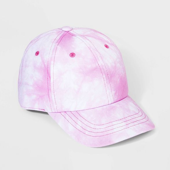 Girls' Tie-Dye Baseball Hat - Cat & Jack™ Pink | Target