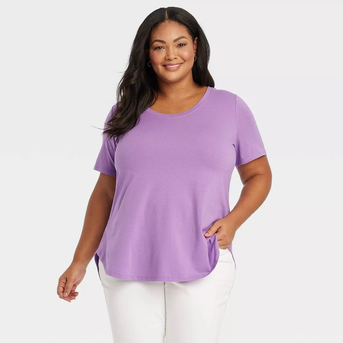 Women's Short Sleeve Relaxed Scoop Neck T-Shirt - Ava & Viv™ | Target
