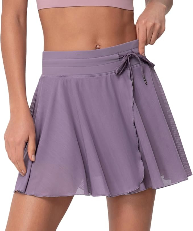 ABOCIW Womens Tennis Skirt with Shorts High Waist Mesh Layered Tulle Flowy Workout Athletic Skort... | Amazon (US)