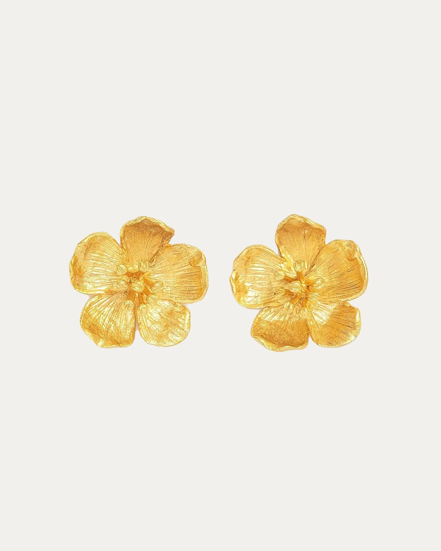 Buttercup Gold Flower Stud Earrings | Ottoman Hands Jewellery | Ottoman Hands