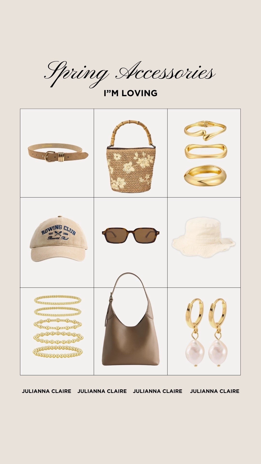 Spring accessories I am loving!

#LTKgrwm #LTKootd