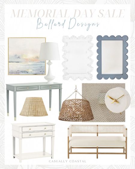 Ballard Designs has a Memorial Day sale going on now and they are offering 20%-40% off sitewide with free shipping on all outdoor! This sunset artwork that I have in my own bedroom and the white coral mirror that I have in my downstairs hallway is included in the sale!
-
coastal home decor, home sale, neutral home decor, beach house decor, beach house furniture, coastal style, coastal bedroom furniture, coastal lighting, coastal lamps, white lamps, lamps with woven shades, bedroom benches, entryway benches, memorial day home sale, nightstand lamps, bedroom lighting, living room lighting, coastal artwork, beach house artwork, ocean artwork, dining room artwork, living room artwork, coastal desks, blue desks, home office furniture, white coral mirror, ballard designs mirrors, blue scalloped mirror, bathroom mirrors, entryway mirrors, woven lampshades, woven chandeliers, coastal chandeliers, dining room lighting, performance rugs, herringbone rugs, neutral rugs, living room rugs, dining room rugs, bedroom rugs, polypropylene rugs,  coastal rugs, beach house rugs, nightstand decor, marble clocks, table clock, white nightstands, nightstands with drawers, primary bedroom nightstands, woven benches, bench for end of bed

#LTKFindsUnder100 #LTKHome #LTKSaleAlert