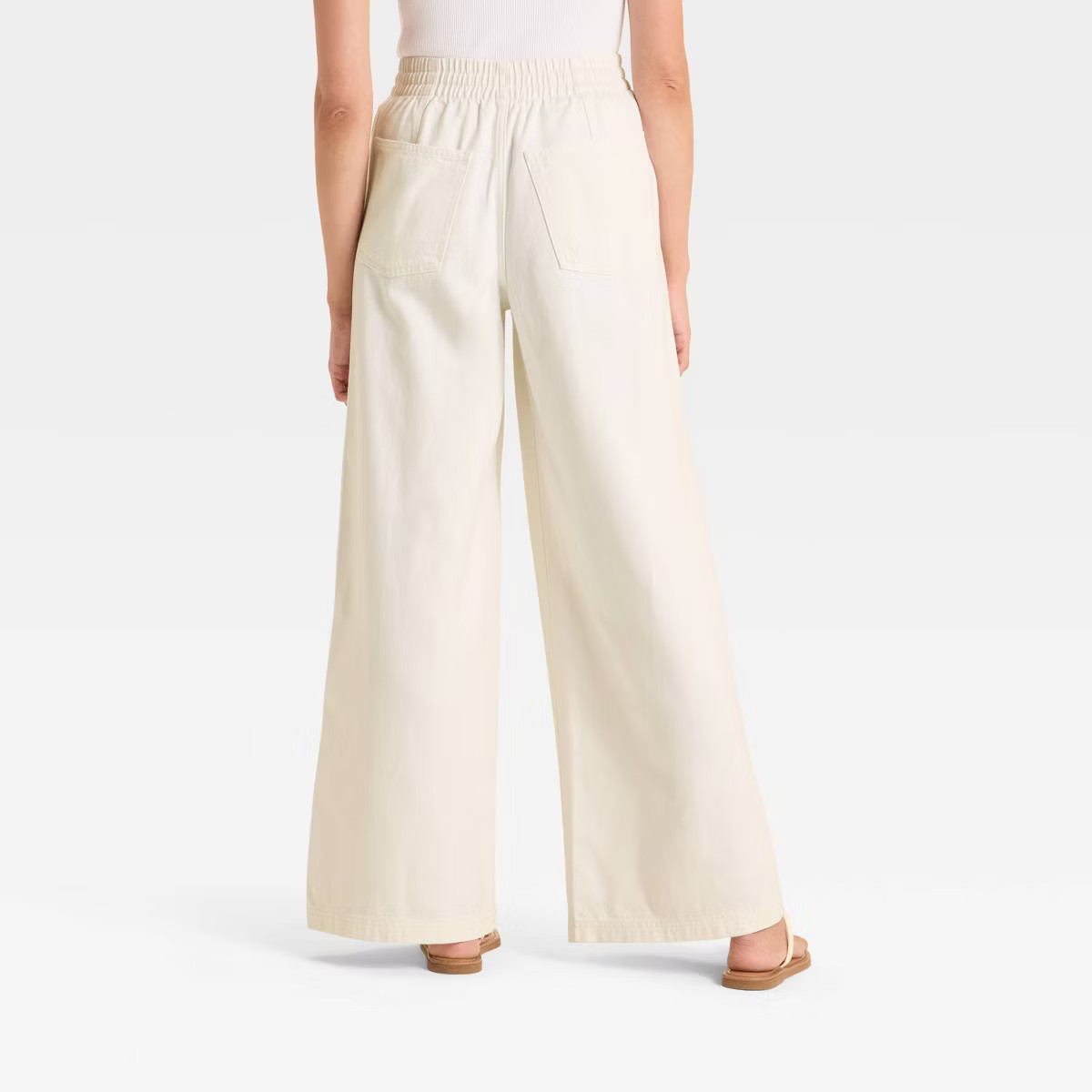 Women's High-Rise Drawstring Wide Leg Relaxed Fit Beach Pants - Universal Thread™ | Target