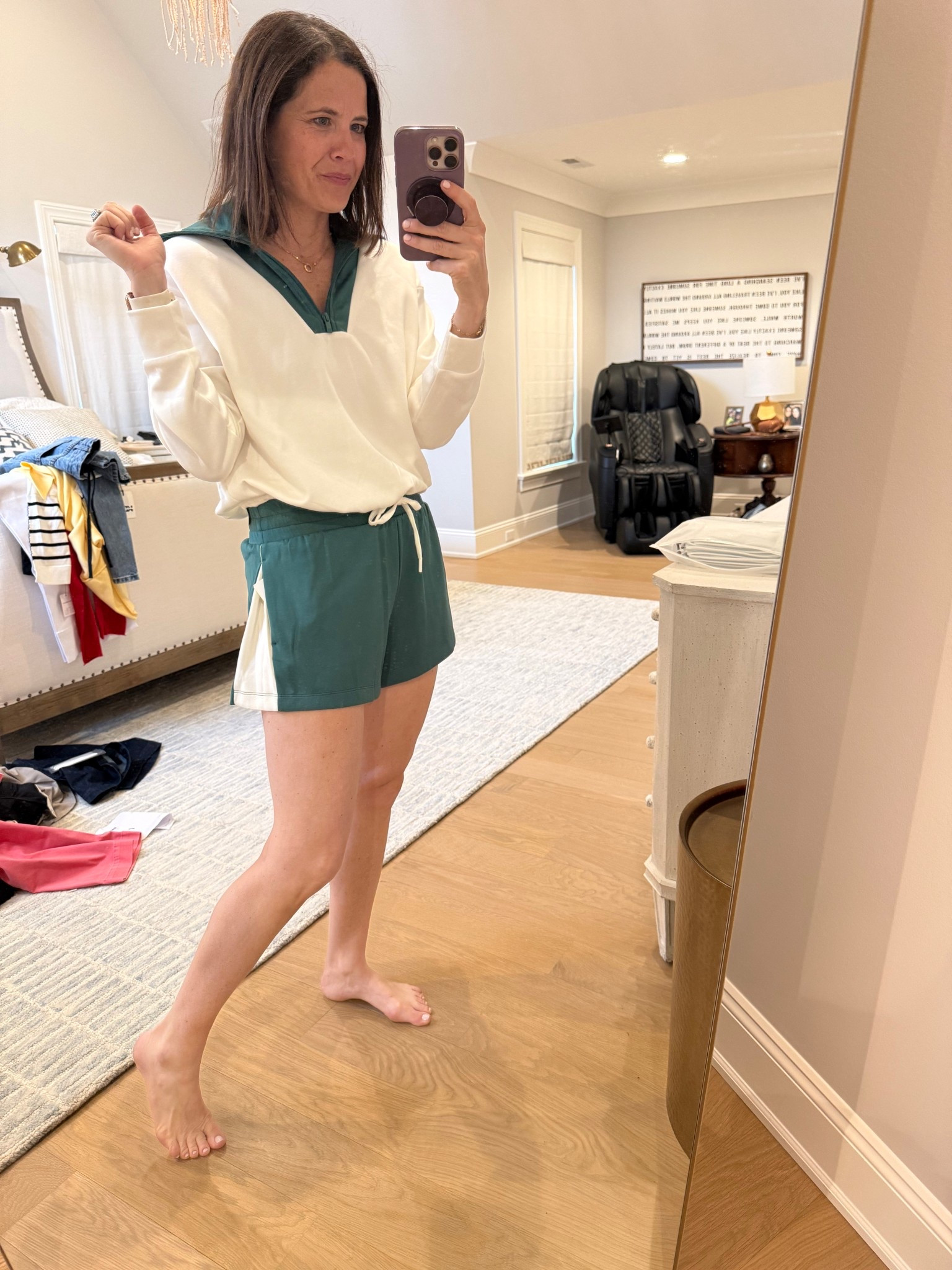 Target set in S top and bottom going to size up to M bottomm