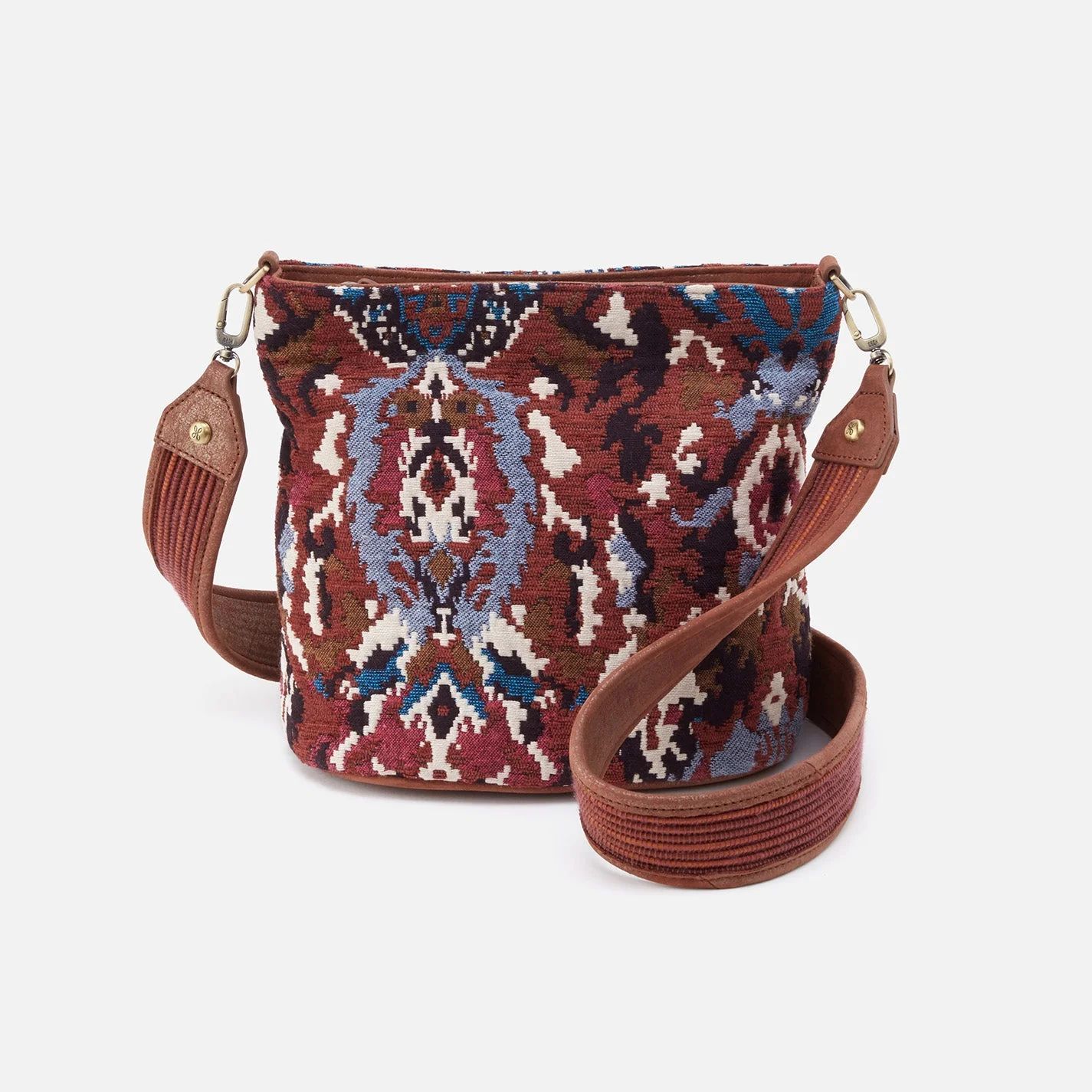 Gaby Medium Crossbody in Woven Tapestry - Damask | HOBO Bags