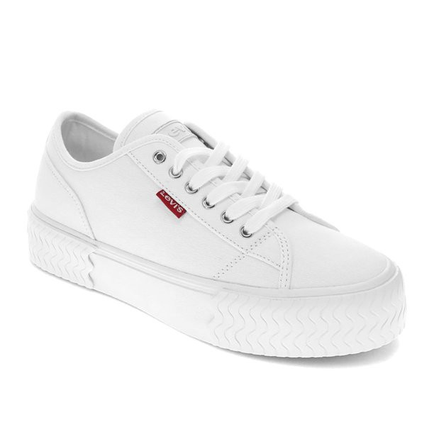 Levi's Womens Mdrn Lo Stacked Canvas Textured Casual Platform Sneaker Shoe | Walmart (US)