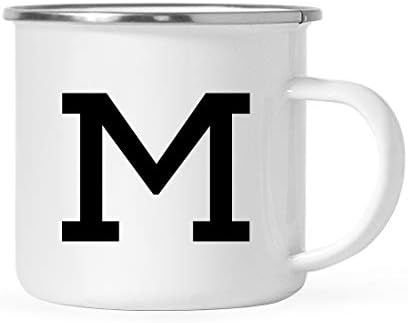 Andaz Press 11oz. Stainless Steel Campfire Coffee Mug Gift, Camp Monogram Initial M, 1-Pack, Birt... | Amazon (US)