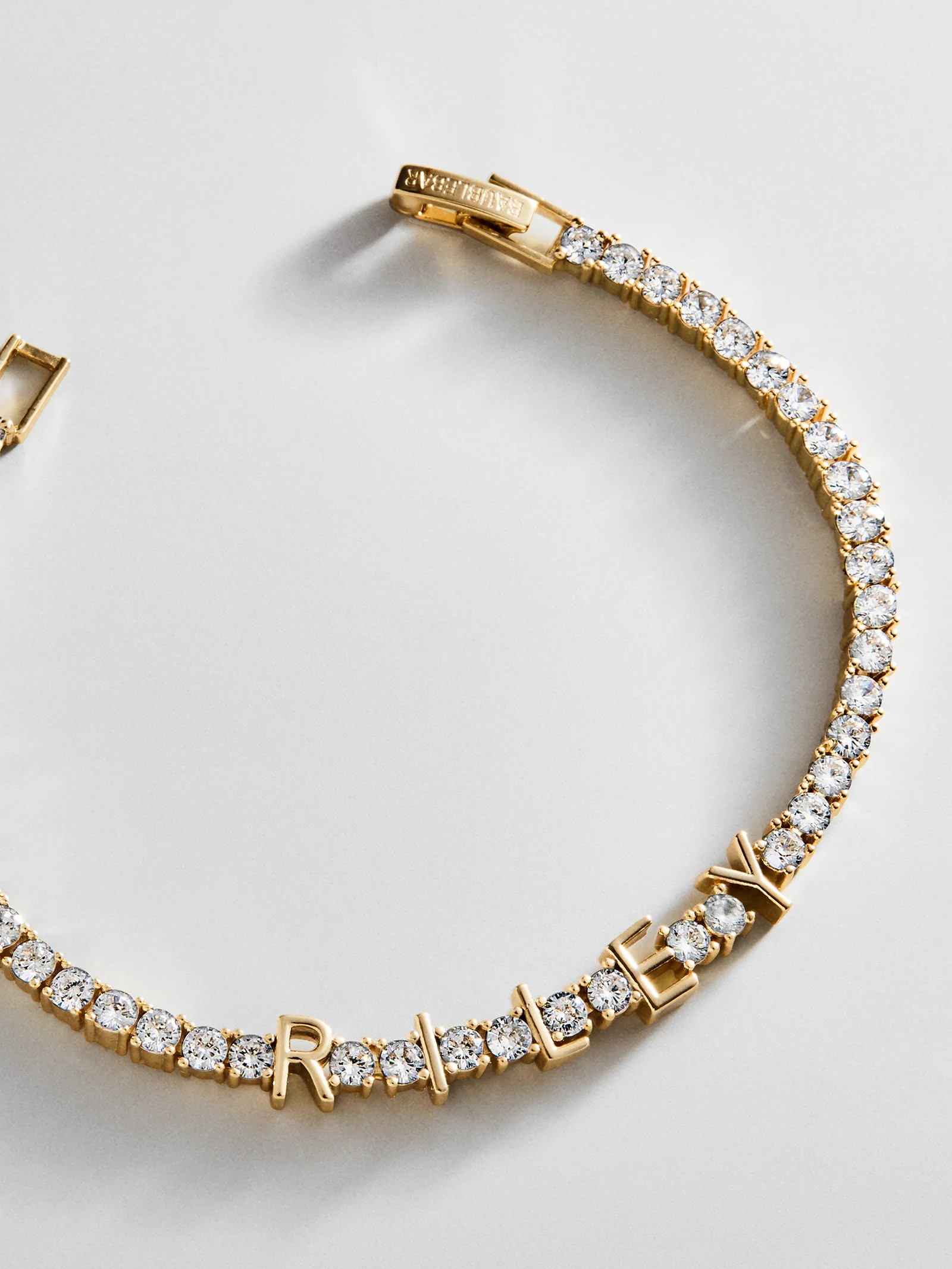 Custom Tennis Bracelet - Gold/Pavé | BaubleBar