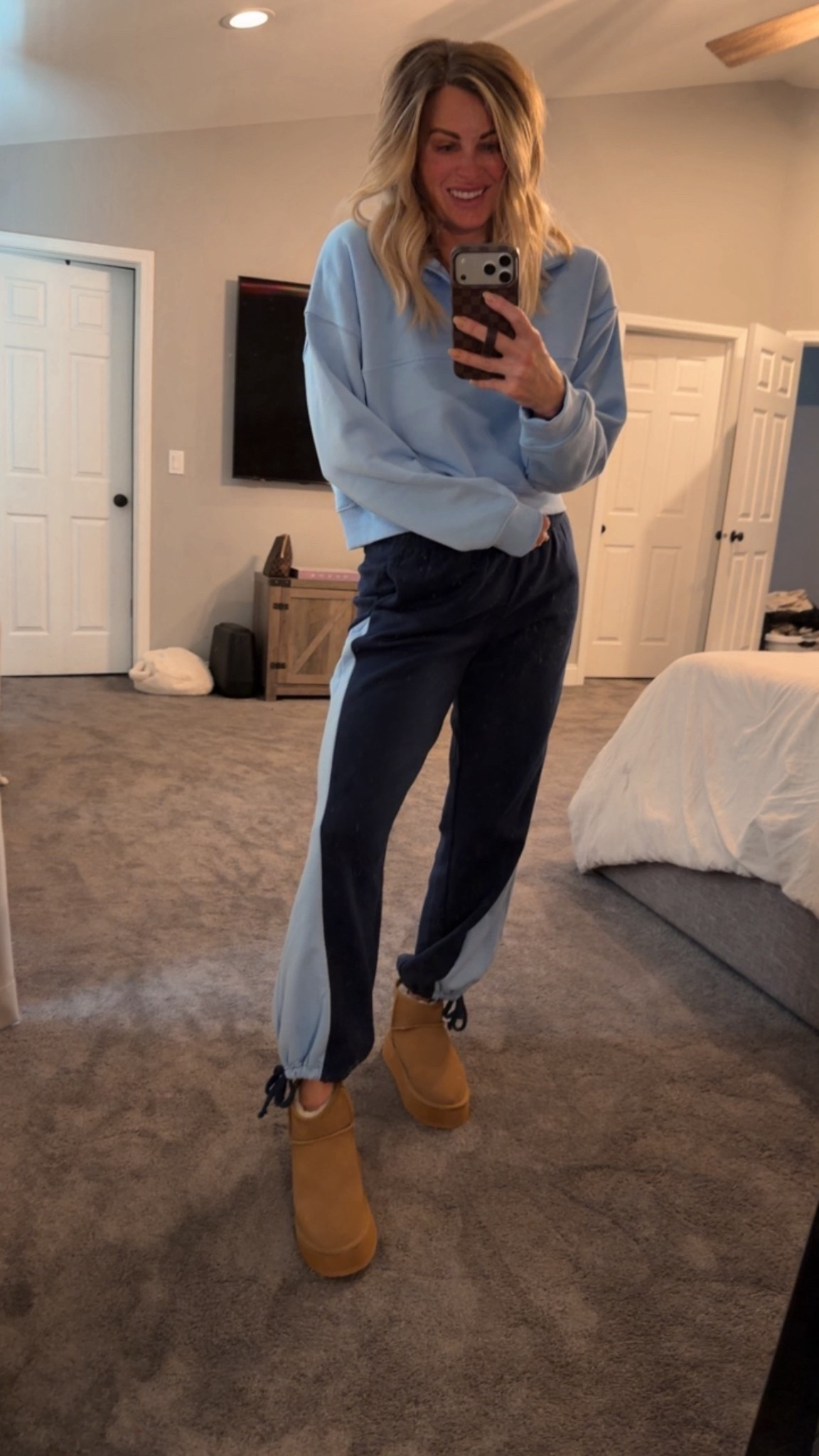 My favorite set I got from Walmart and looks like something from Free People! The sweater also looks like a Lululemon dupe too! So warm and cozy. The perfect combo of cute & comfy! So cheap too! 🩵

#LTKFindsUnder50 #LTKTall #LTKootd