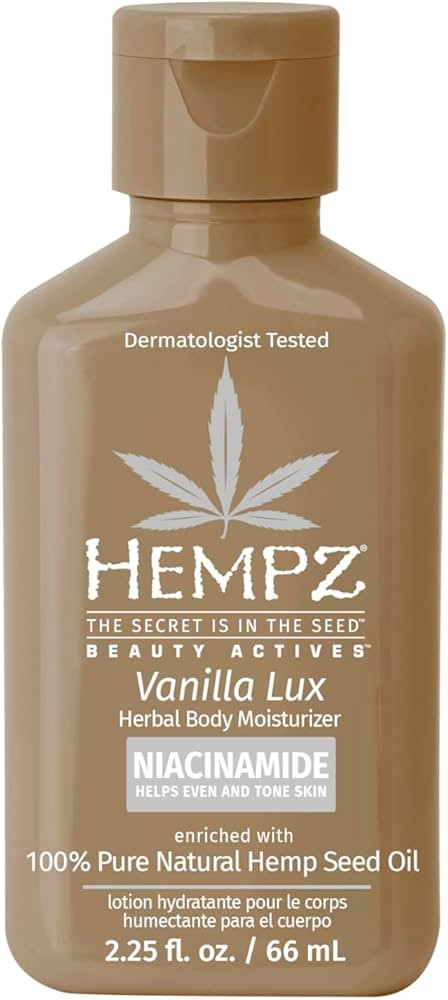 HEMPZ Mini Vanilla Lux Herbal Body Moisturizer 2.25 oz. | Amazon (US)