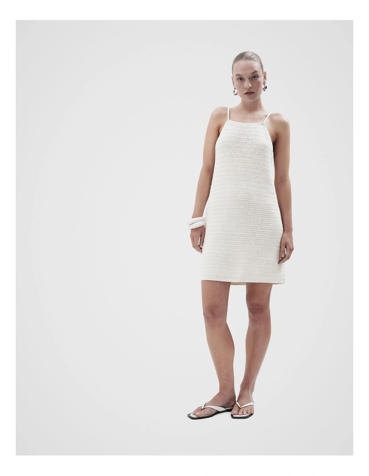 UnisonCrochet Knit Dress in Parchment | Myer